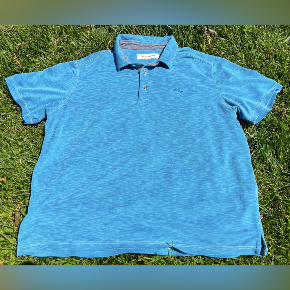 Tommy Bahama Men’s Polo Shirt Blue Large